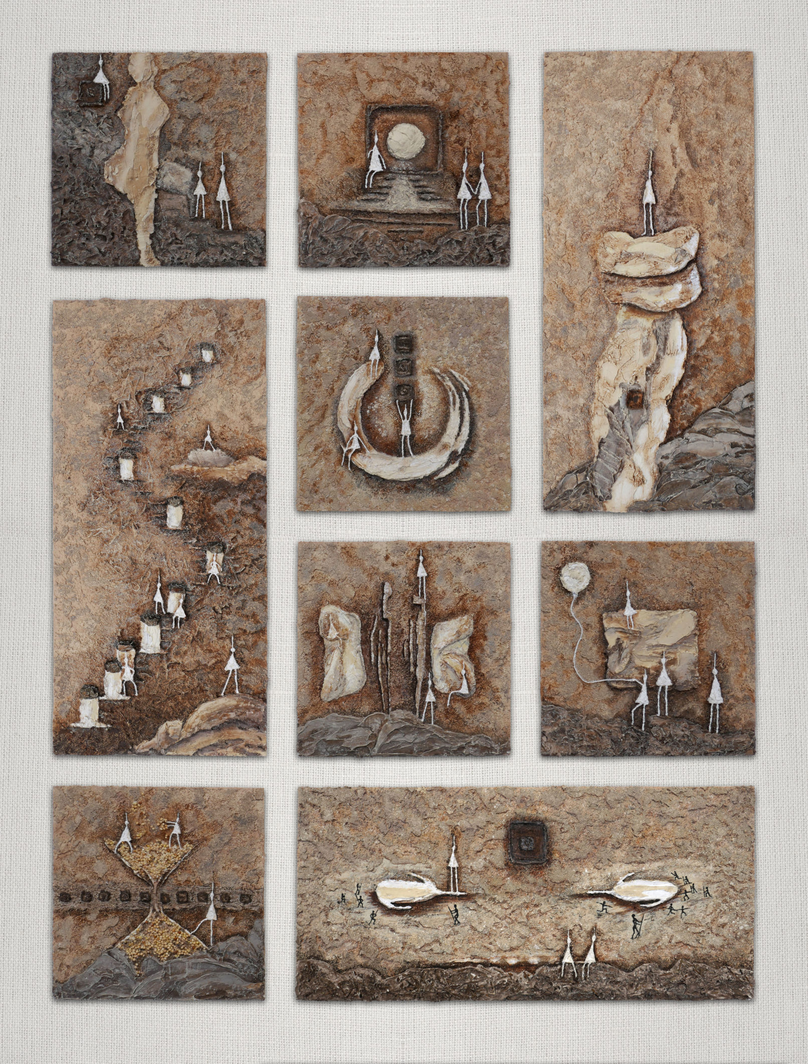 œuvre d'art, Acrylique sur toile, art abstrait, mix média