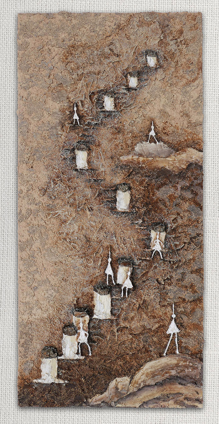 Bois, terre, sable et brindilles – détail de Matière d’ouverture – Natacha Gillot