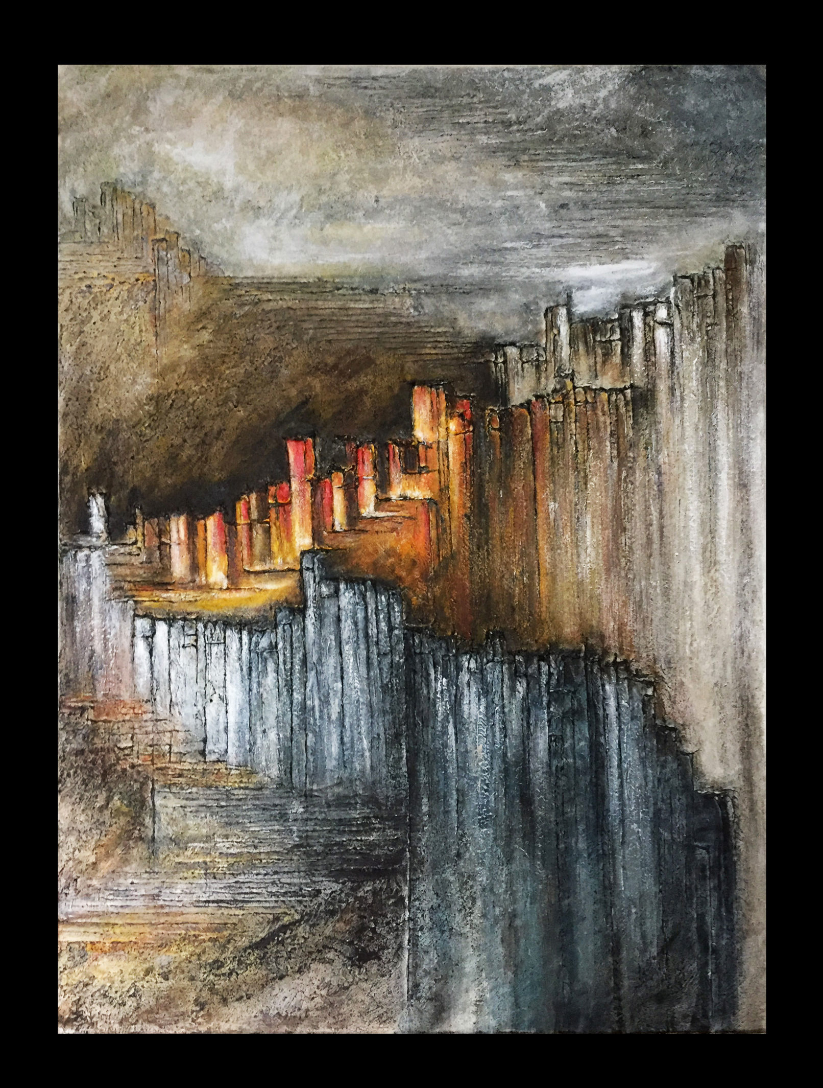 œuvre d'art, Acrylique sur toile, art abstrait, mix média