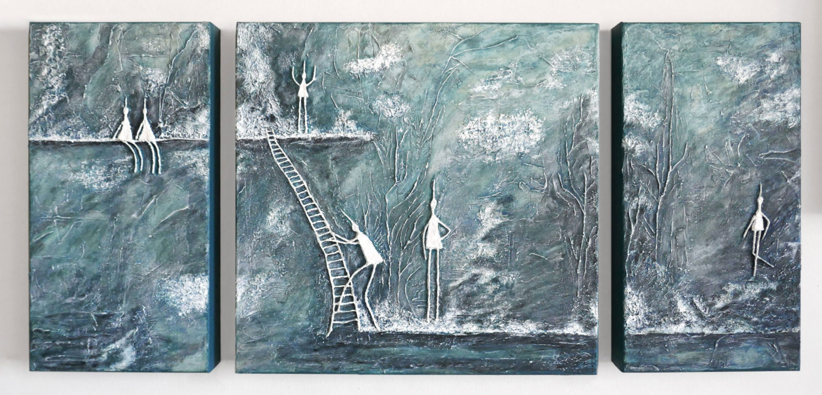 œuvre d'art, Acrylique sur toile, art abstrait, mix média