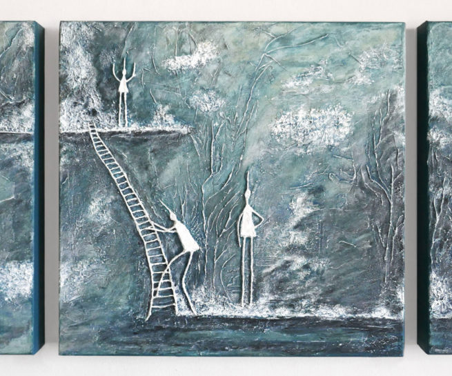 œuvre d'art, Acrylique sur toile, art abstrait, mix média