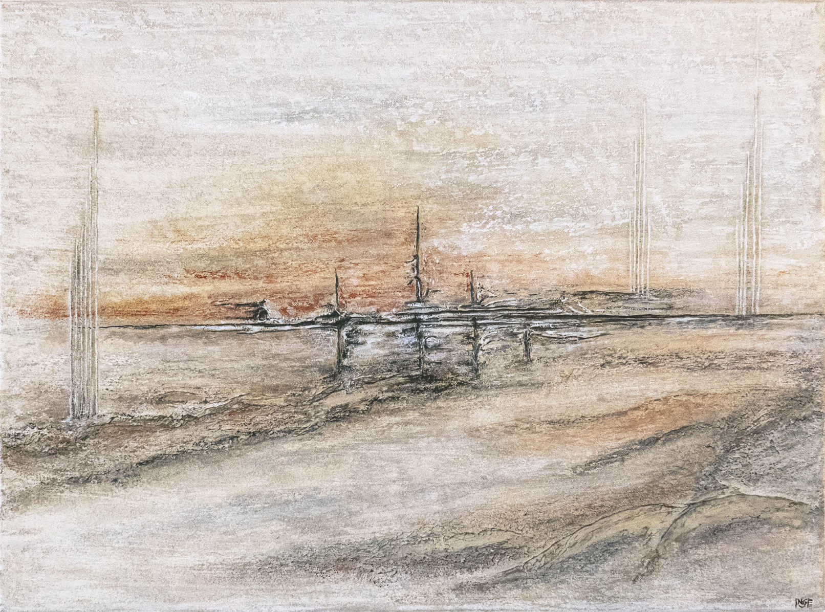 œuvre d'art, Acrylique sur toile, art abstrait, mix média