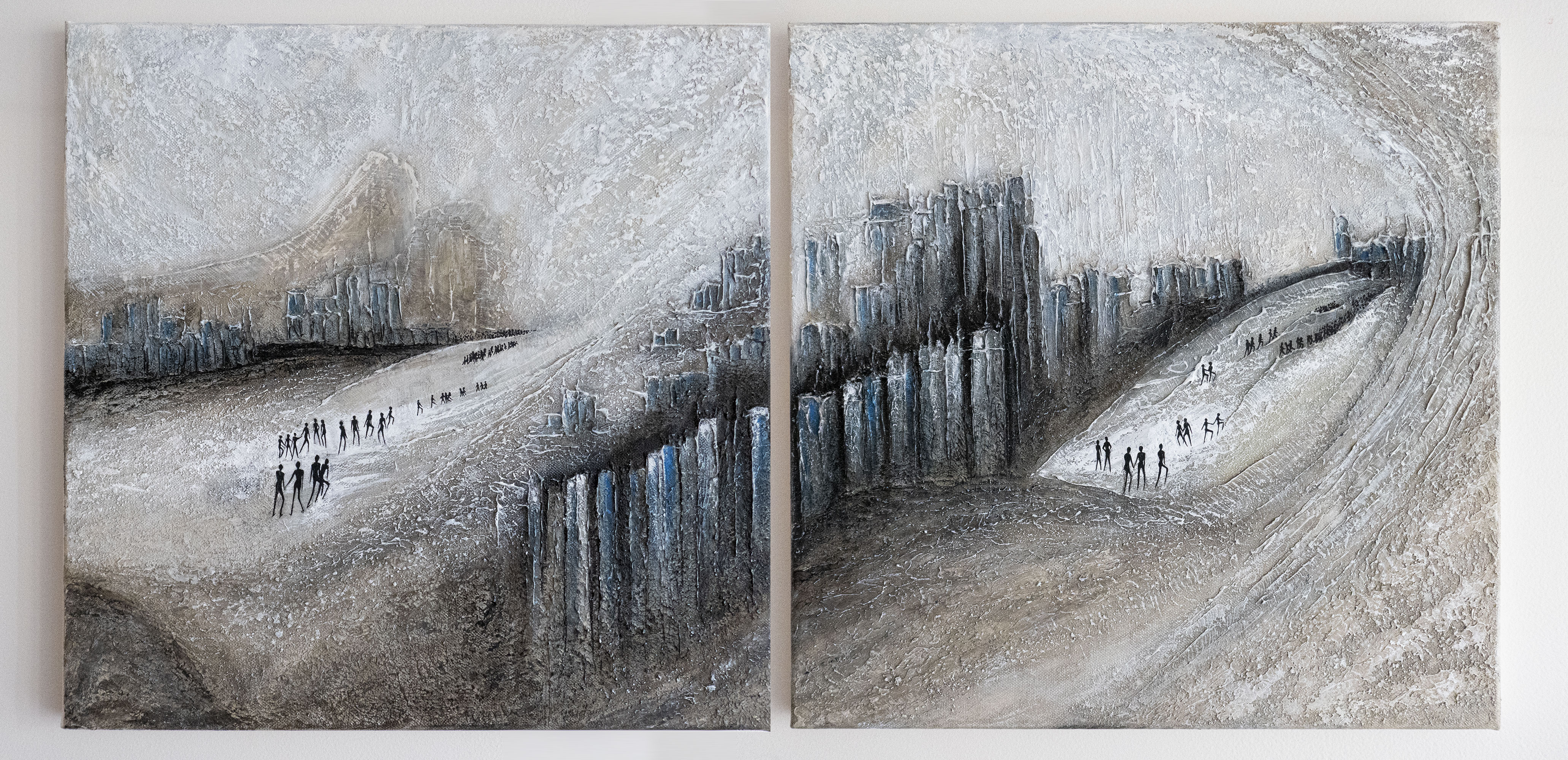 Évolution – tableau contemporain chemin de vie – Natacha Gillot