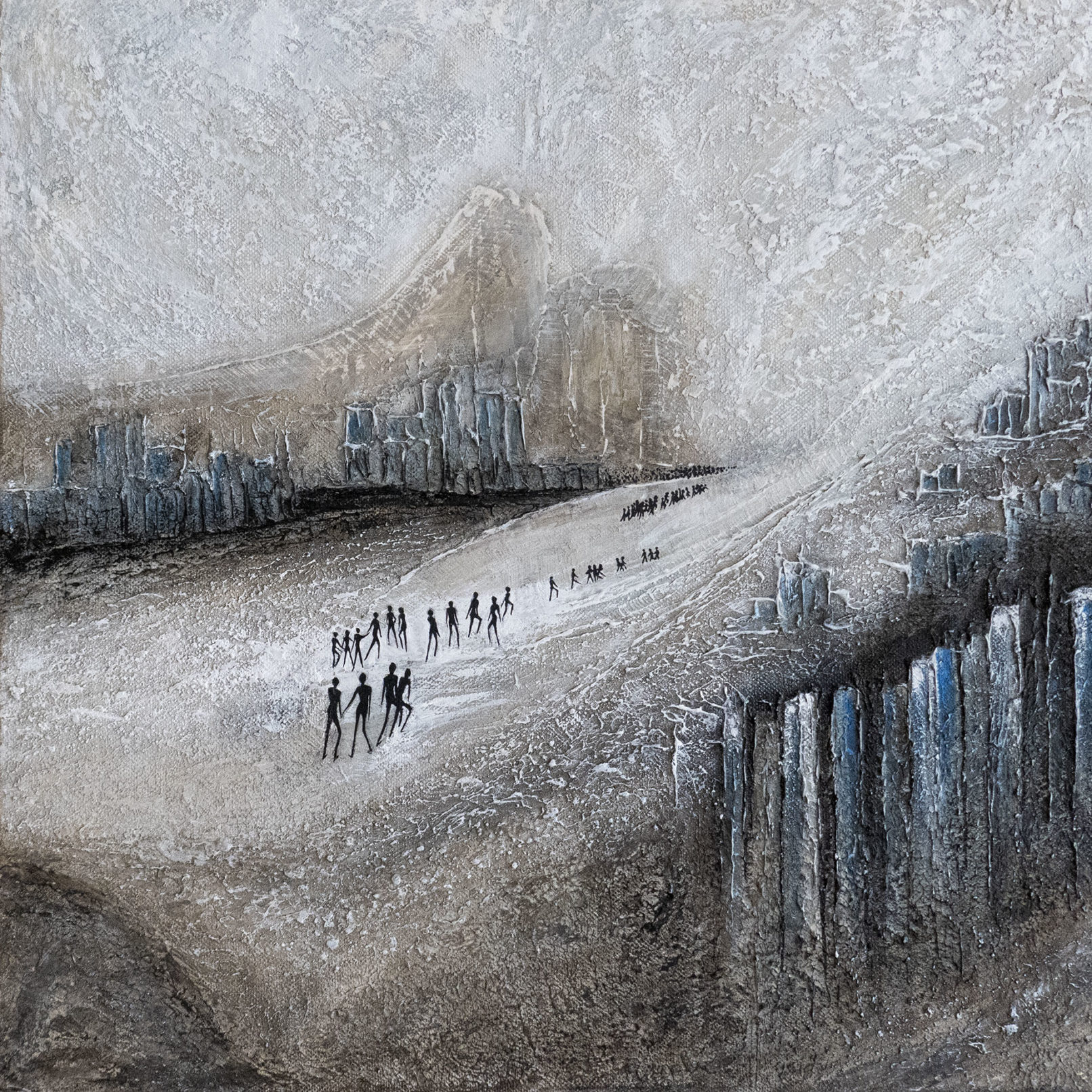 œuvre d'art, Acrylique sur toile, art abstrait, mix média