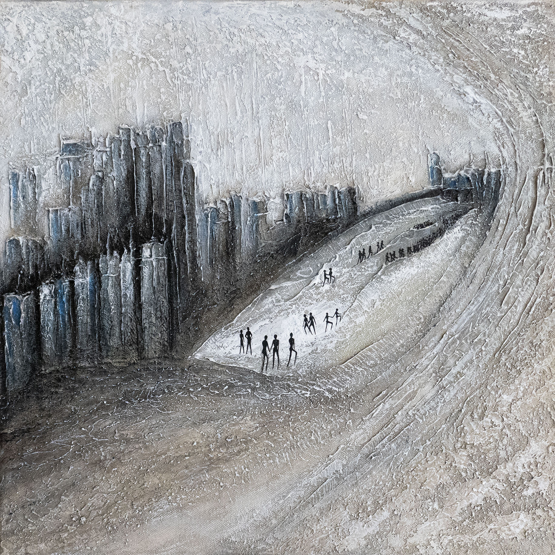 Évolution – diptyque contemporain en relief – Natacha Gillot