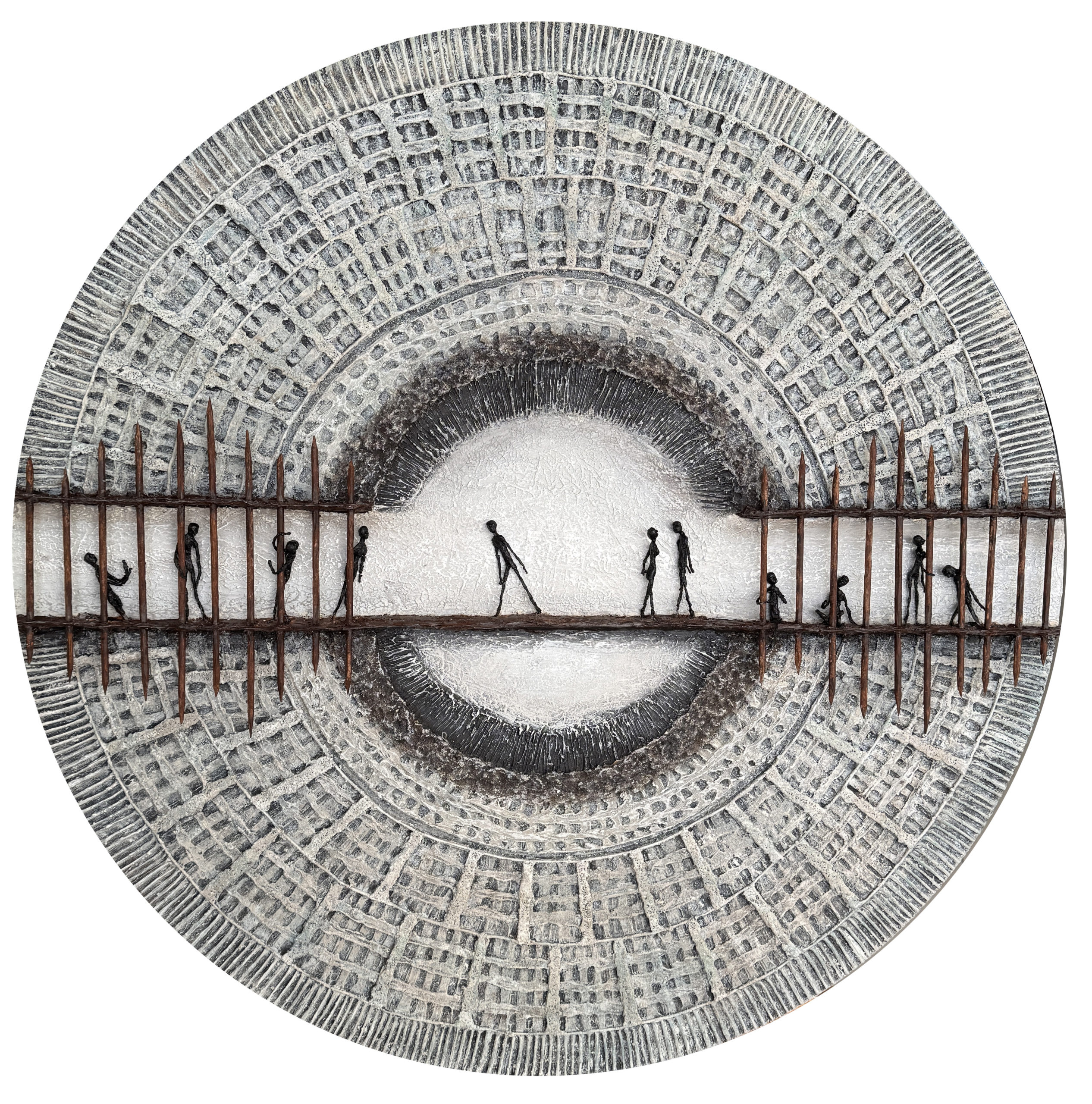 La Passerelle – tableau contemporain chemin de vie – Natacha Gillot