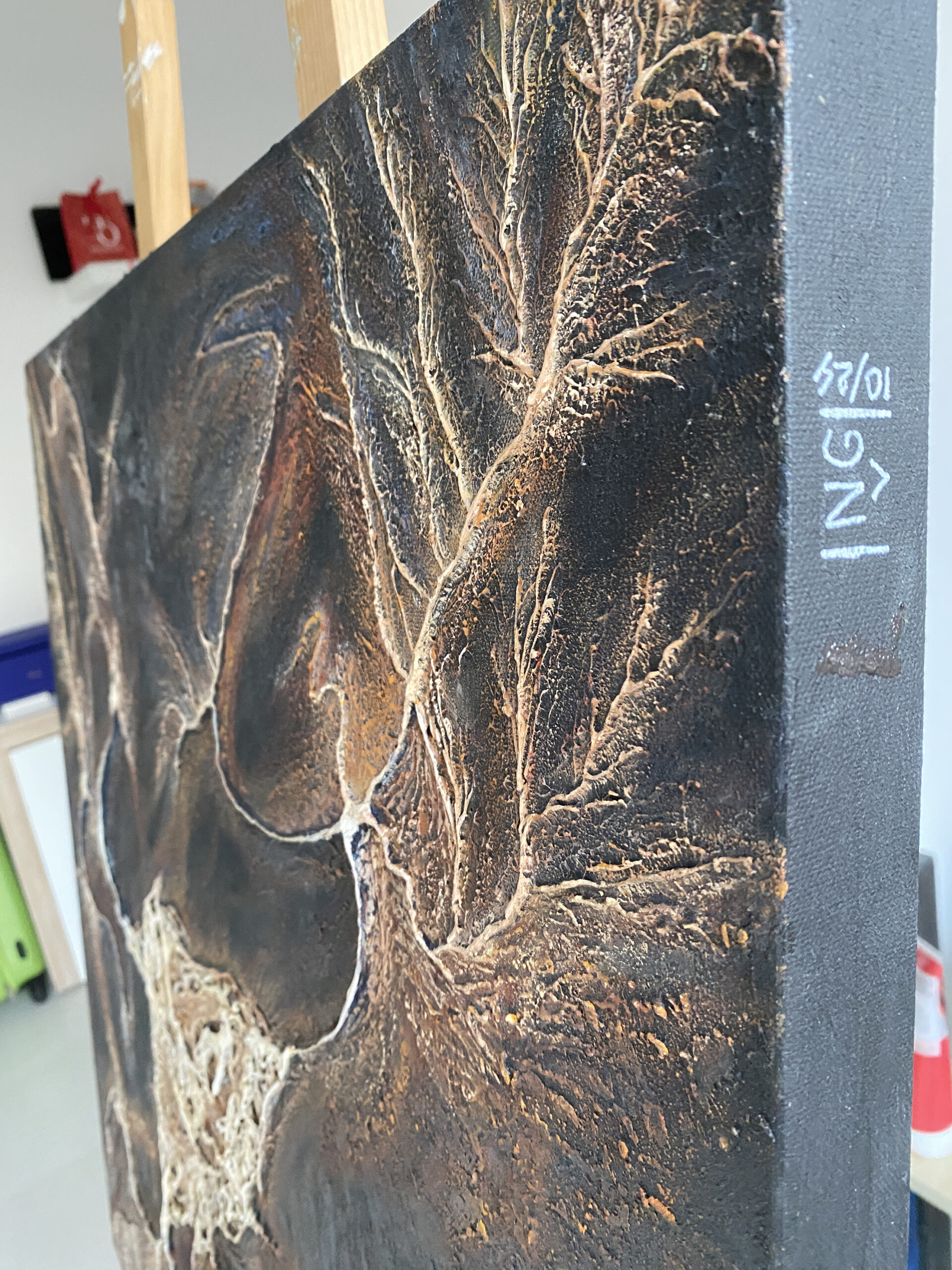 Signature du tableau Empreinte Empyrée – Natacha Gillot