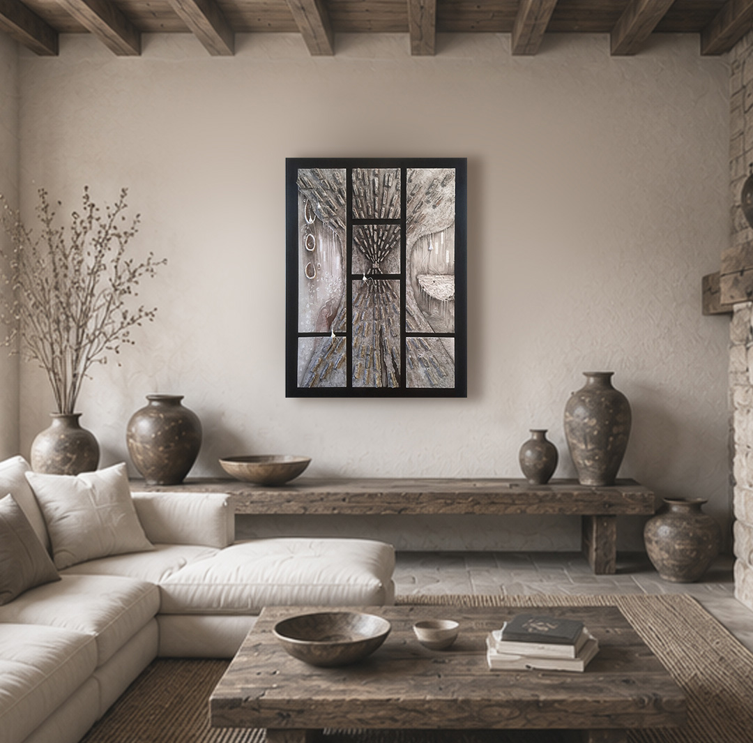 Tableau contemporain Perspective dans un intérieur moderne